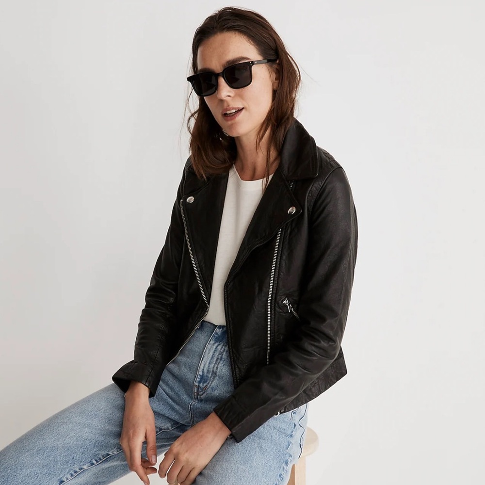 Madewell Black Leather Jacket